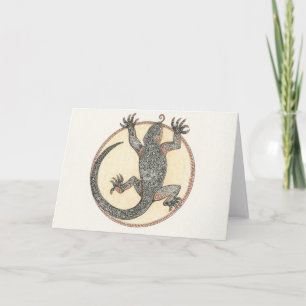 Cartão Lucky the Lizard of Sedona, Arizona