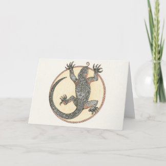 Cartão Lucky the Lizard of Sedona, Arizona