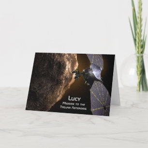 Cartão Lucy Mission to Study Trojan Asteroids