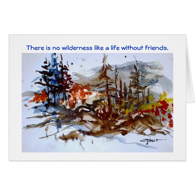 Cartão Lugar selvagem (Frente Horizontal)