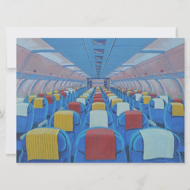 Cartão Lugares de avião (por Gregorio Undurraga) (Frente)