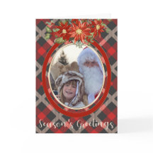 Lumberjack Xadrez e Poinsettia Pulem sua FOTO