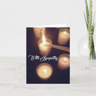 Cartão luminoso para velas