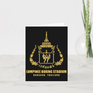 Cartão Lumpinee Boxing Stadium Bangkok Thailand Muay Thai