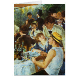 Cartão Luncheon of the Boating Party by Pierre Renoir