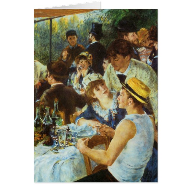 Cartão Luncheon of the Boating Party by Pierre Renoir (Frente)