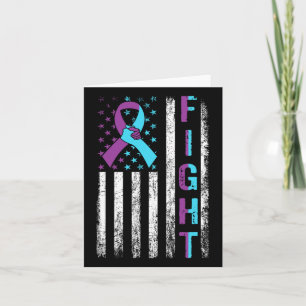 Cartão Luta contra a prevenção suicida Sensibilização par