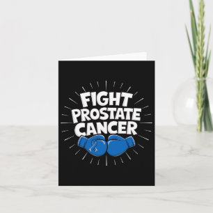 Cartão Luta Contra A Próstata Cancer Azul Fita Em Boxão