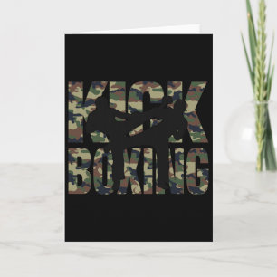 Cartão Luta de Kickboxing Grunge Design Entre Dois Kickbo