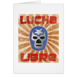 Cartão Luta do mexicano de Lucha Libre