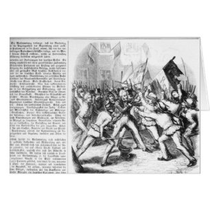 Cartão Luta entre os republicanos & o parlamento