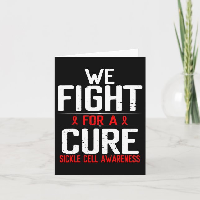 Cartão Luta Pela Sensibilização Das Células Falsiformes P (Frente)