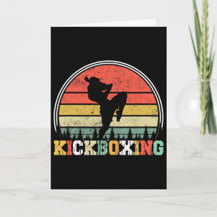 Cartão Lutador de Kickboxing Antigo Kickboxing Mma Artes