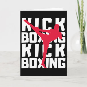 Cartão Lutadora de Kickboxing