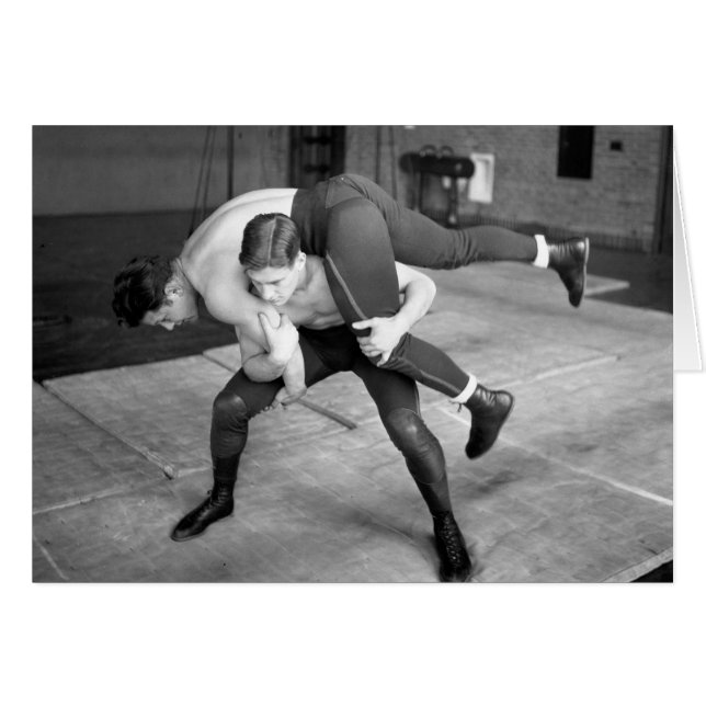 Cartão Lutadores quentes (Frente Horizontal)