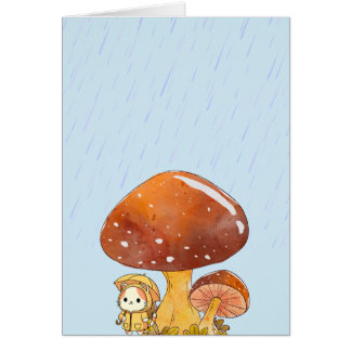 Cartão Lutando com uma Simpatia Twinless Twin Rainy Days