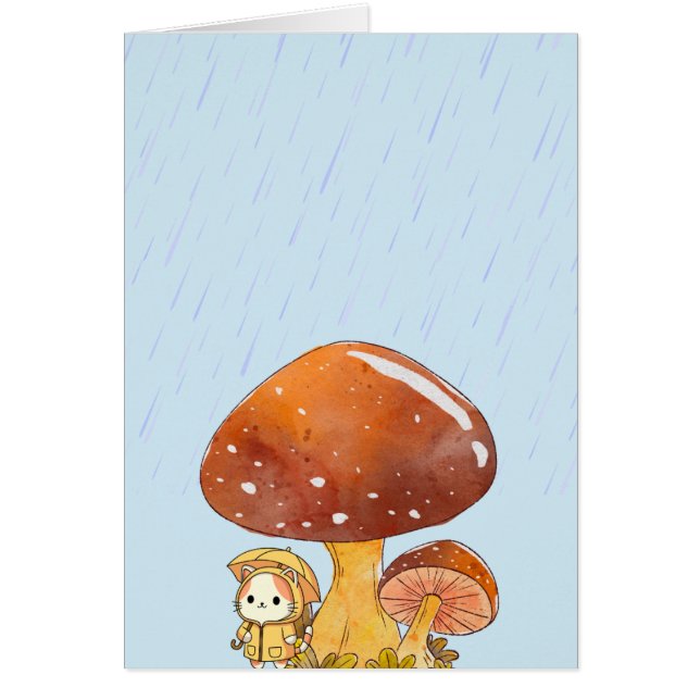 Cartão Lutando com uma Simpatia Twinless Twin Rainy Days (Frente)