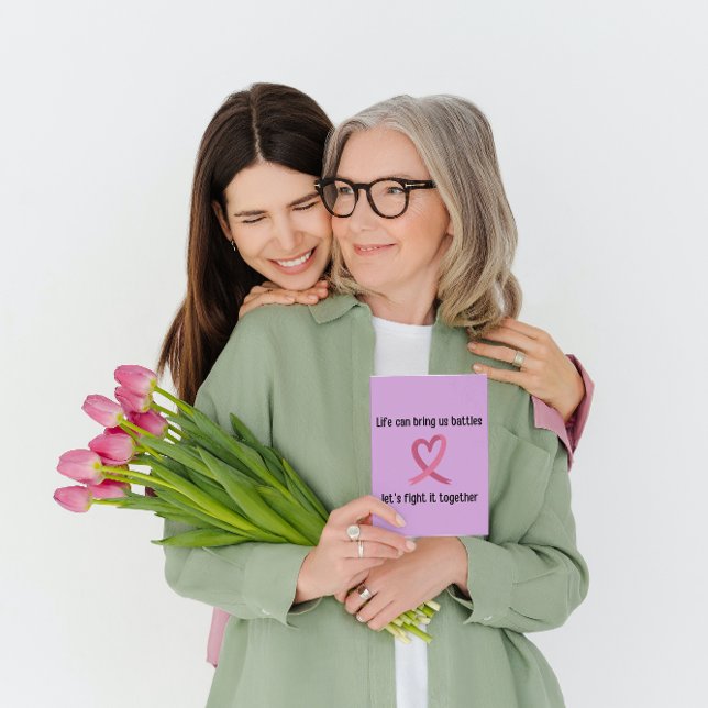 Cartão lutar cancer com orações para ficar bem (Criador carregado)