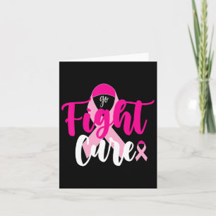 Cartão Lutar Contra a Consciência do Cancer de Fita Rosa