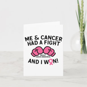 Cartão Lutar Contra O Cancer Da Mama Eu Ganhei O Sobreviv