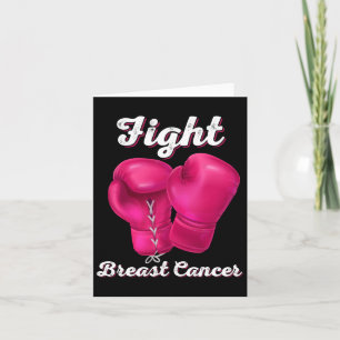 Cartão Lutar Contra O Cancer De Mama Boxas Luvas De Mama