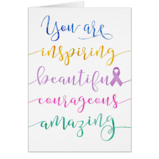 Cartão Lutar contra o Cancer - Lembre-se de quem você é
