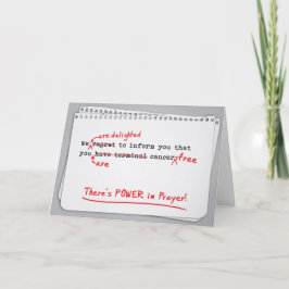 Cartão Lutar contra o Cancer - O poder da oração para a c