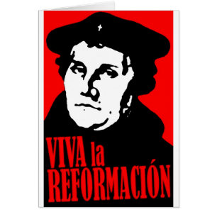 Cartão LUTHER de Reformacion do la de Viva