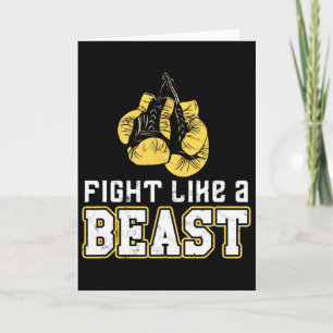 Cartão Luvas de Boxe Boxe Tailandesa Muay Thai Kickboxing