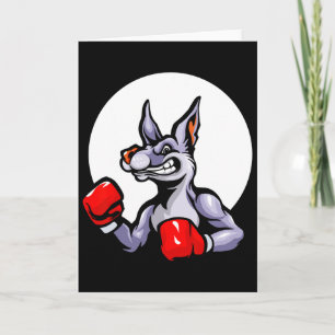 Cartão Luvas de Boxe Canguru Kickboxing Luta Esporte Mma