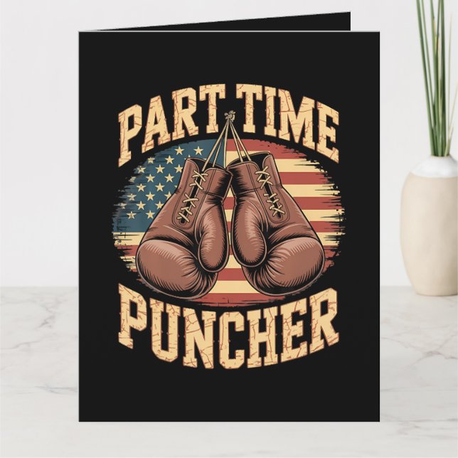 Cartão Luvas de Boxe Part Time Puncher (Frente)