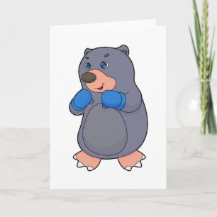 Cartão Luvas de Boxer Boxer Mole