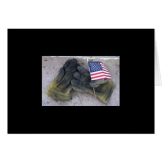 Cartão Luvas de fogo e Glória Velha