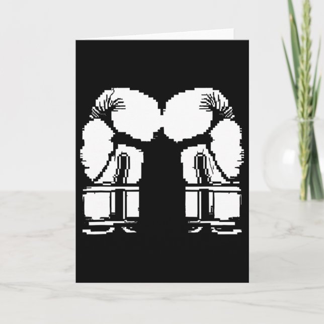 Cartão Luvas de Kickboxing Pixel Art Sanda  (Frente)
