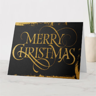Cartão Luxury Gold Foil Christmas Card | Winter Glam