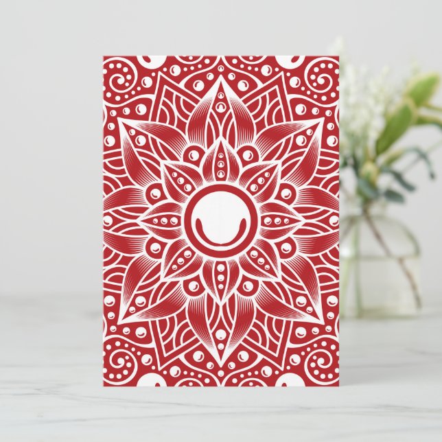 Cartão Luxury Mandala 15 (Em pé/Frente)