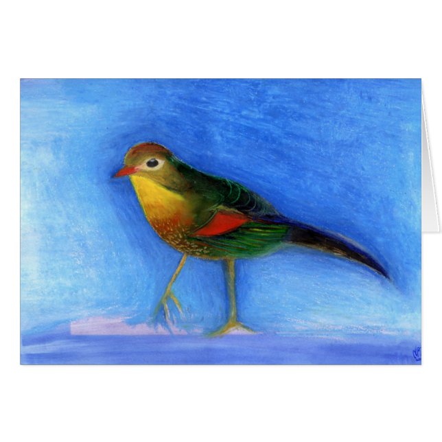 Cartão Luz 2012 do rouxinol (Frente Horizontal)