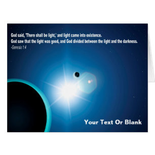 Cartão Luz da Escuridão - Gênese 1:4
