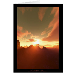 Cartão Luz da manhã (cartão)