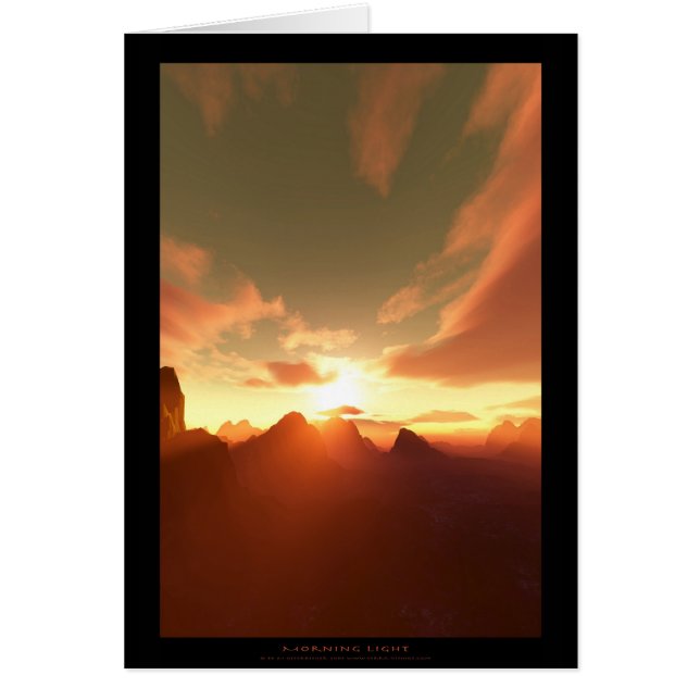 Cartão Luz da manhã (cartão) (Frente)