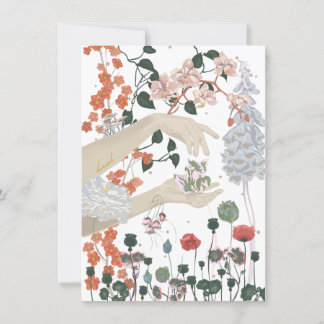 Cartão Luz das mãos de cicatrização