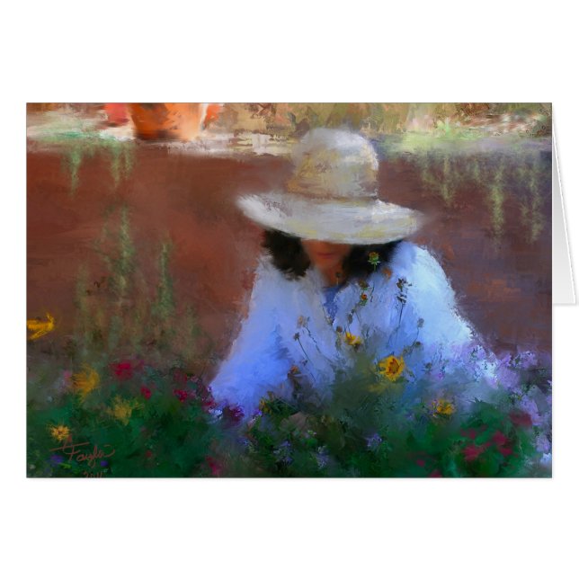 Cartão Luz do jardim (Frente Horizontal)