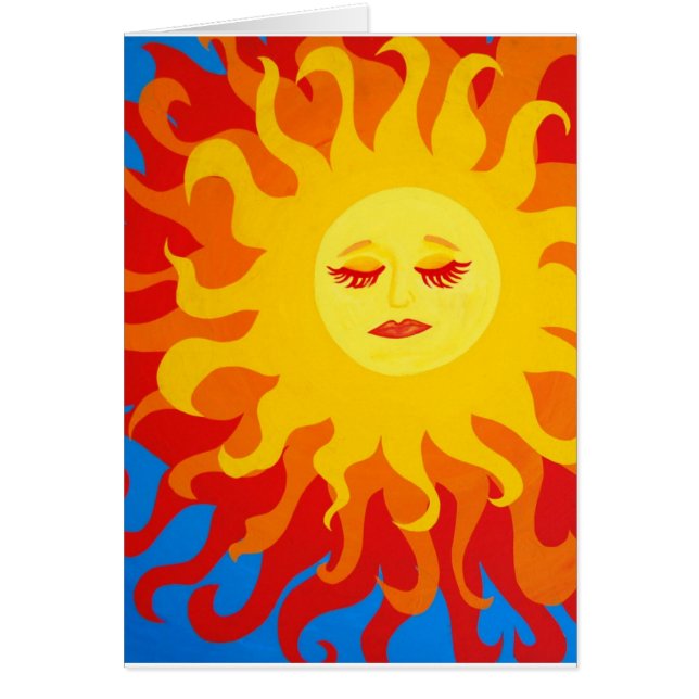 Cartão Luz do sol do bom dia (Frente)