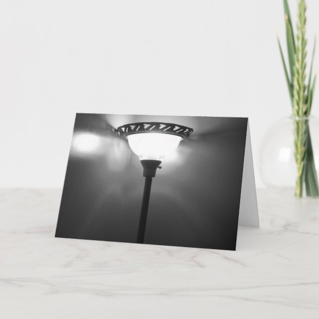 Cartão Luz em Preto e Branco (Frente)