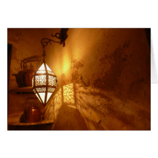 Cartão Luz na cozinha marroquina