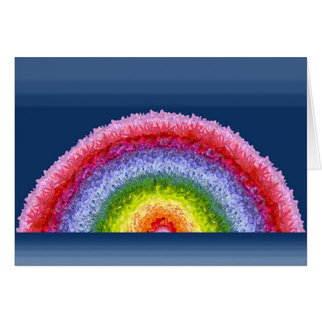 Cartão Luz solar através do arco-íris das flores (Frente Horizontal)