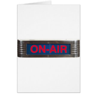 Cartão Luz vermelha do Em-Ar do fulgor