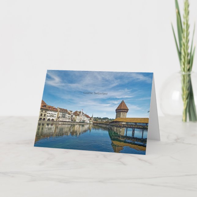 Cartão Luzerna, Suiça (Frente)