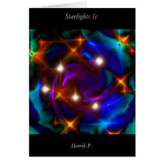 Cartão Luzes das estrelas #1c (cartão)