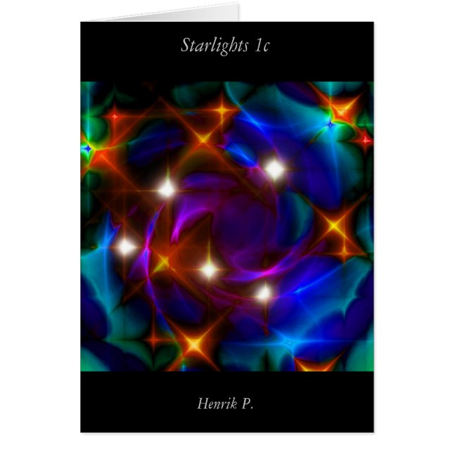 Cartão Luzes das estrelas #1c (cartão) (Frente)